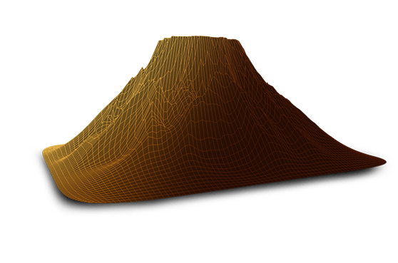 Volcano construction detail